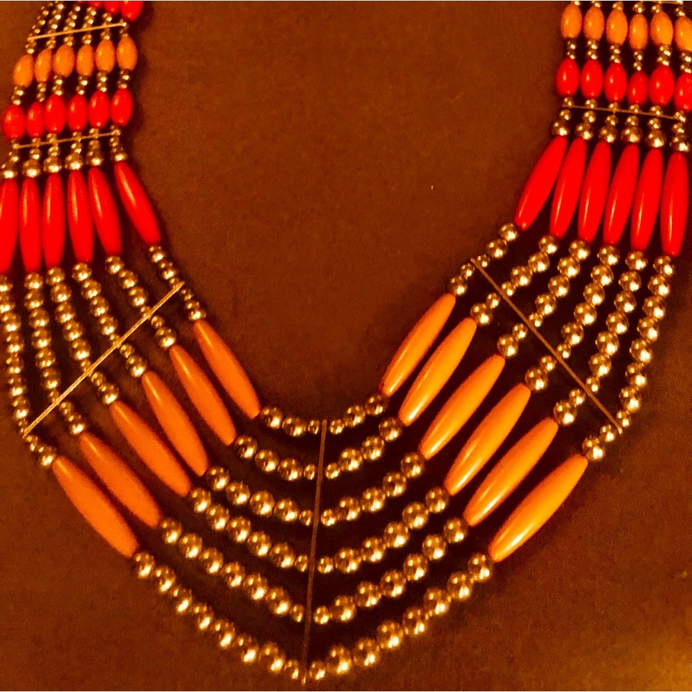 Lowest Price and Limited time offer‼️
 Colored Beaded Statement Necklace.